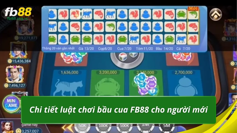 Chi tiết luật chơi bầu cua FB88 cho người mới